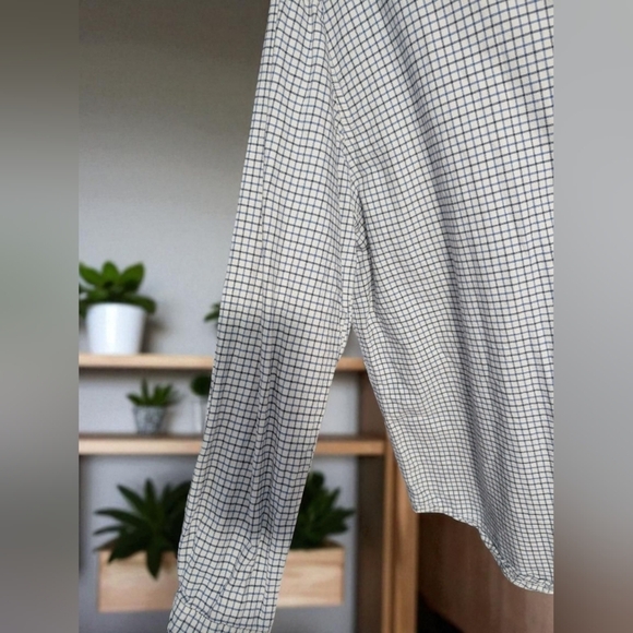 Chaps Men's Black and White Checkered Shirt Size X-Large (EUC) - Picture 5 of 11